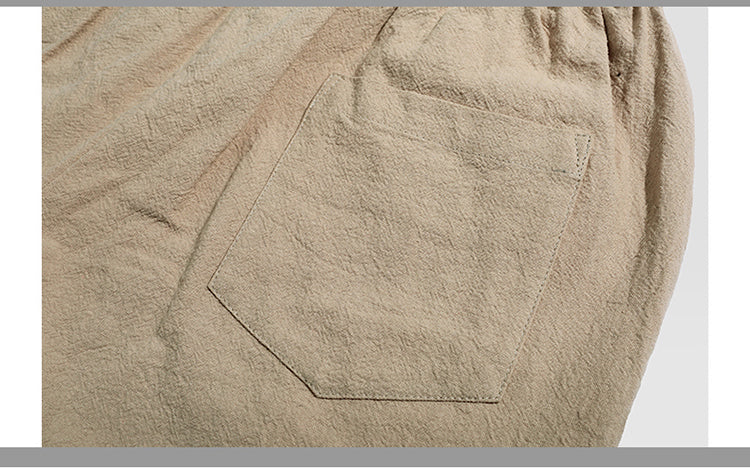 Linen Breathable Loose Fit Casual Short