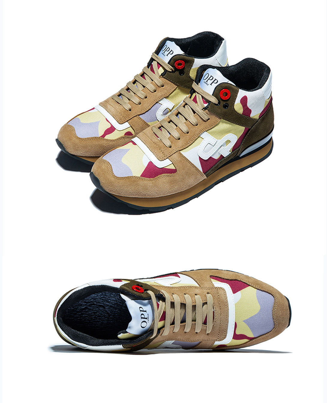 High Top Retro Style Suede Leather Men Sneakers