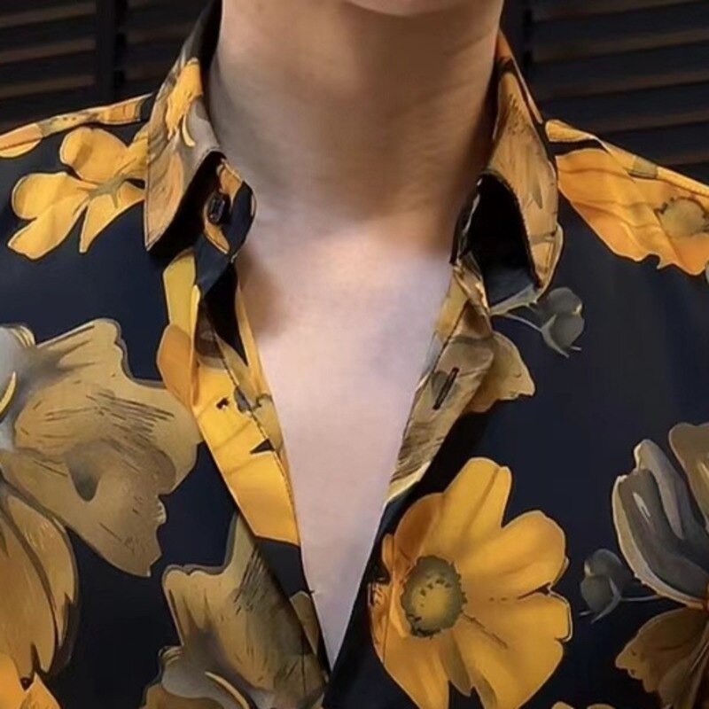 Casual Summer Floral Short Sleeve Shirt