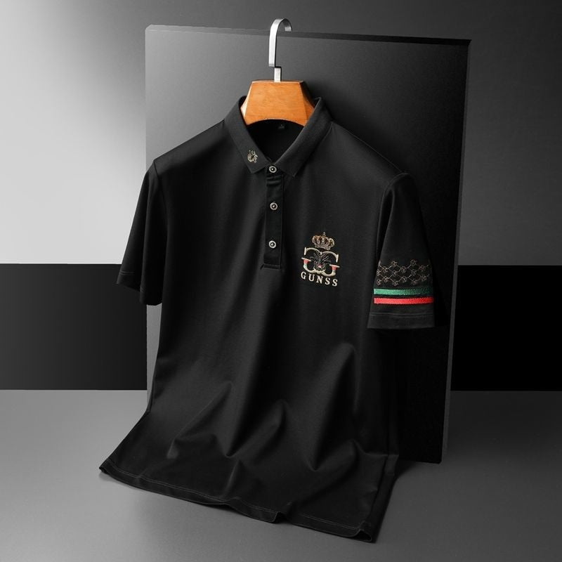 Crown Gunss Embroidery Polo Shirts