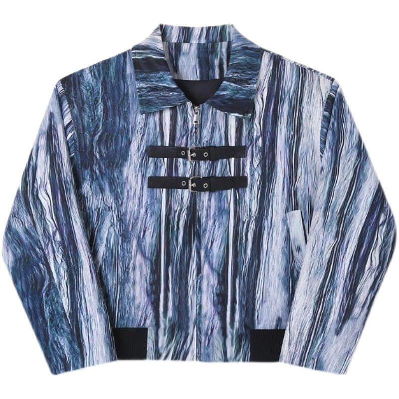 Marble Blue Two Strap Jacket