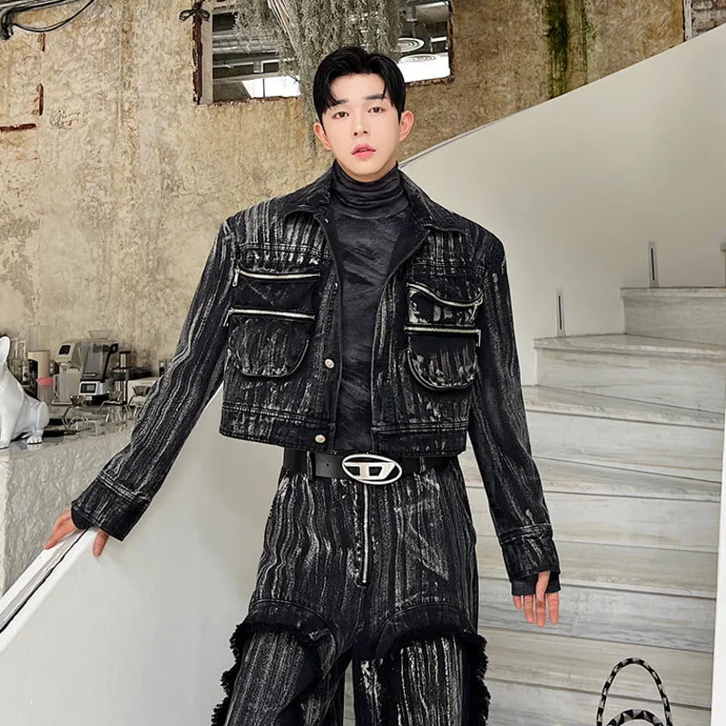 Fashion Dyed Painted Denim Set