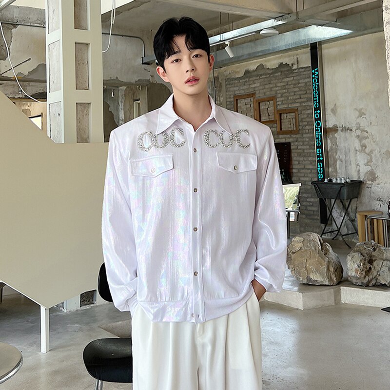 Letter Decoration Shoulder Pad Jacket