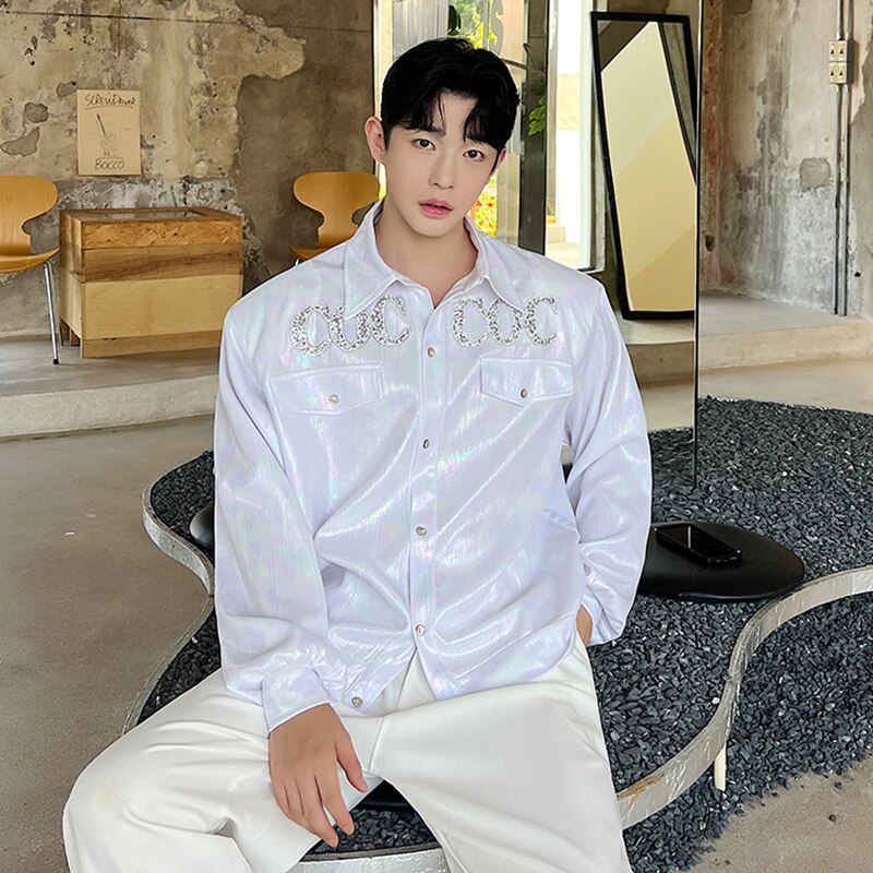 Letter Decoration Shoulder Pad Jacket