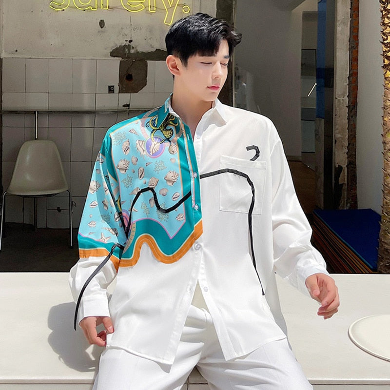 Half Sea Shells White Shirt