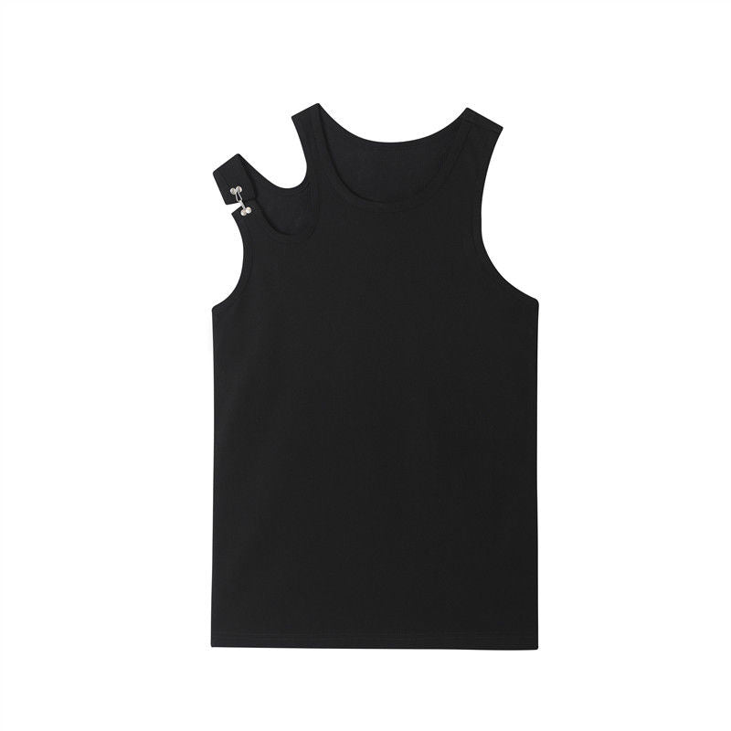 Shoulder Strap Design Slim Fitting Tank Top