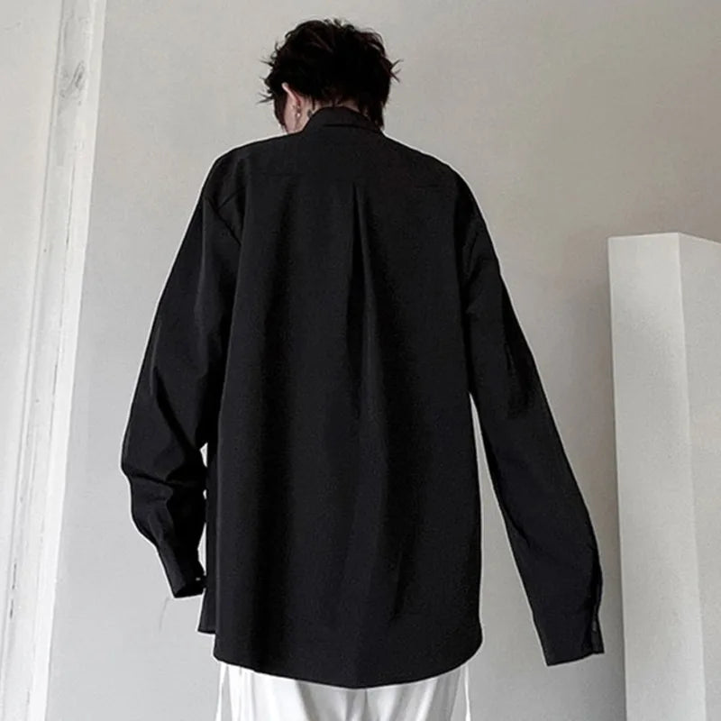 Niche Design Rivet Tie Decoration Loose Shirt