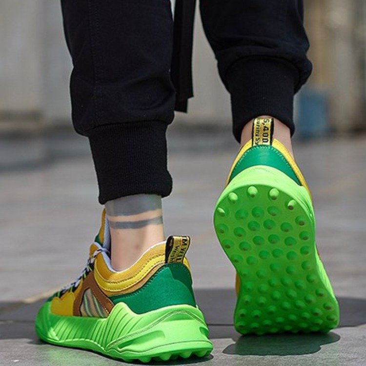 Colorful Summer Casual Mesh Chunky Breathable Men Sneaker