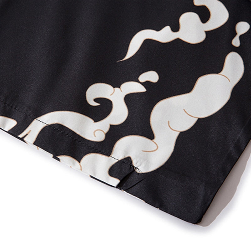 Japanese Haori Traditional Tiger Print Men Jacket