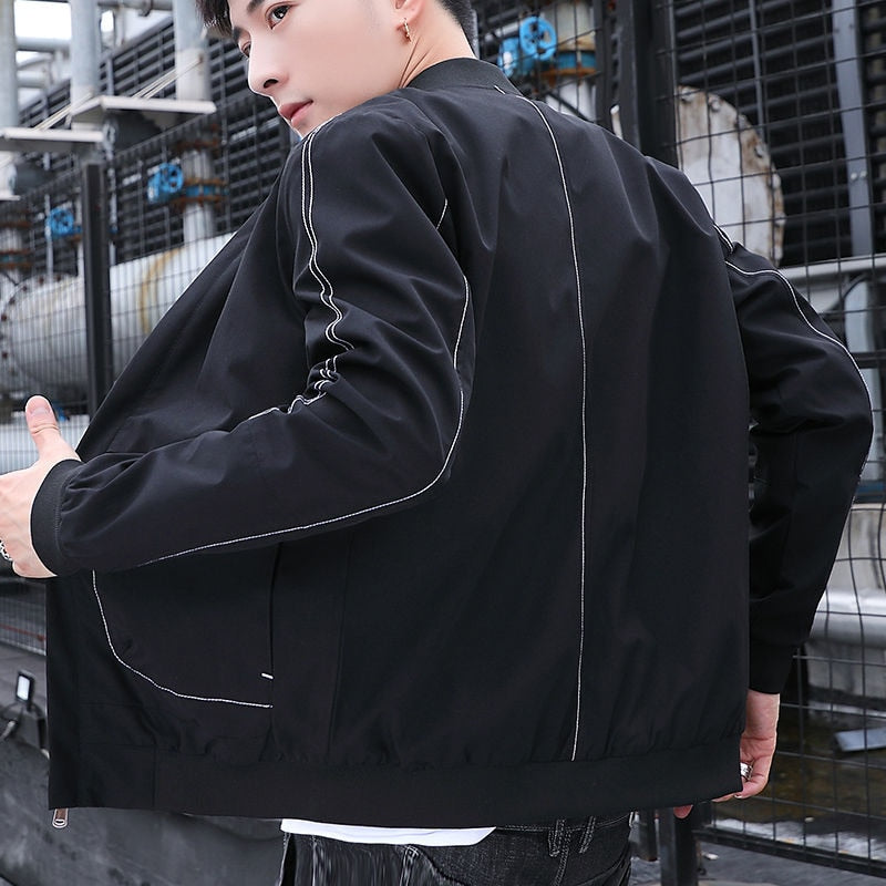 Solid Minimalist Side Pocket Style Jacket