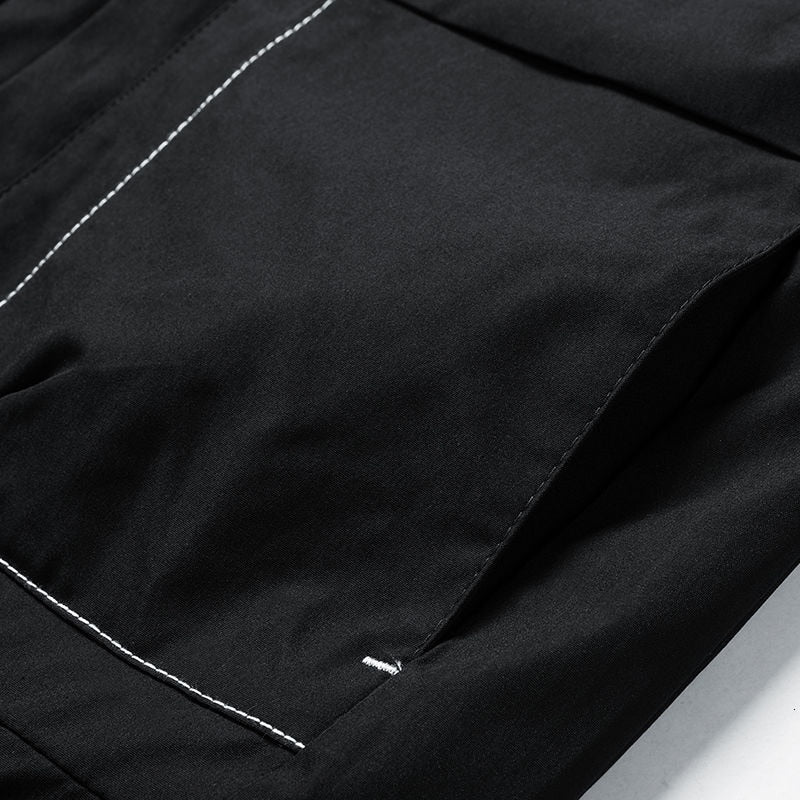 Solid Minimalist Side Pocket Style Jacket