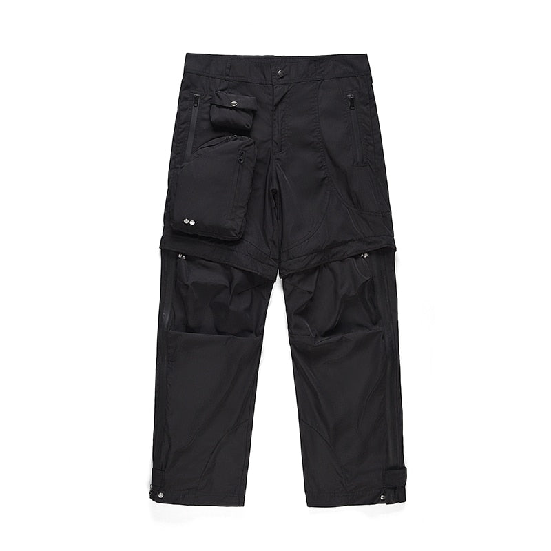 Straight Detachable Pocket Pants