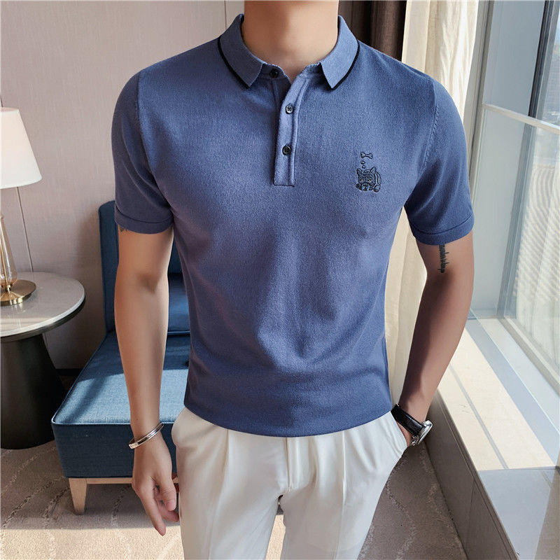 Solid Embroidered Dog Polo Shirt