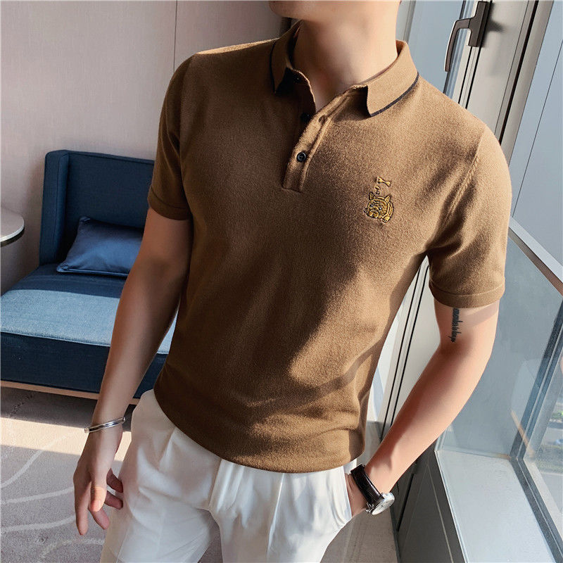 Solid Embroidered Dog Polo Shirt