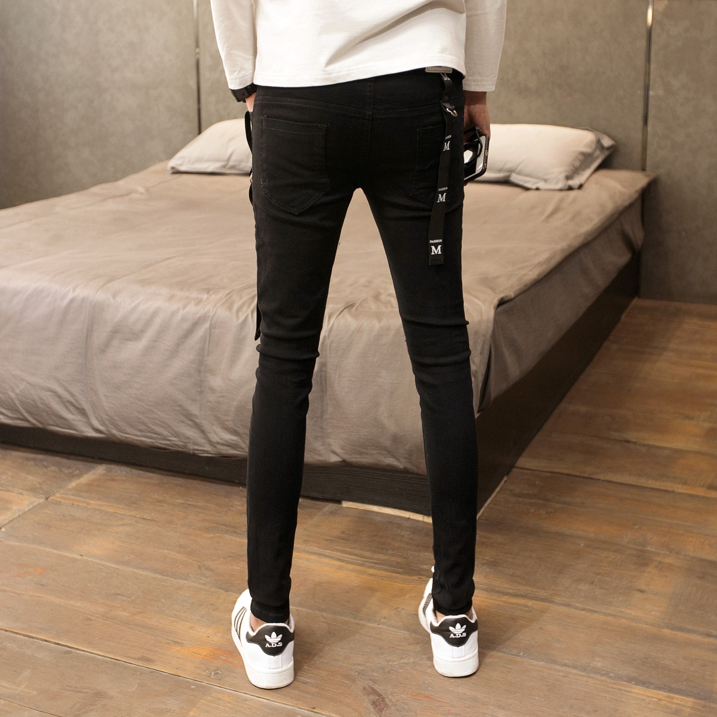 Skinny Jeans Men Slim Fit Casual Simple