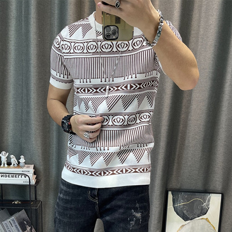 Tribal Pattern Short Sleeves T-Shirt