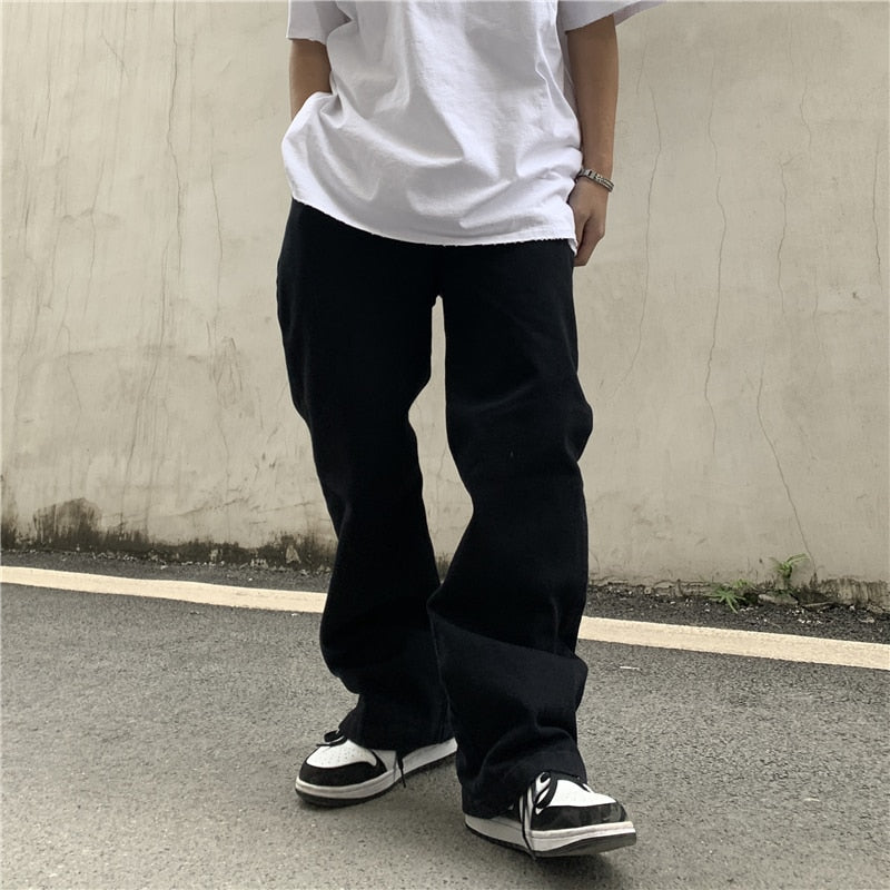 Letters Graffiti Streetwear Loose Jeans