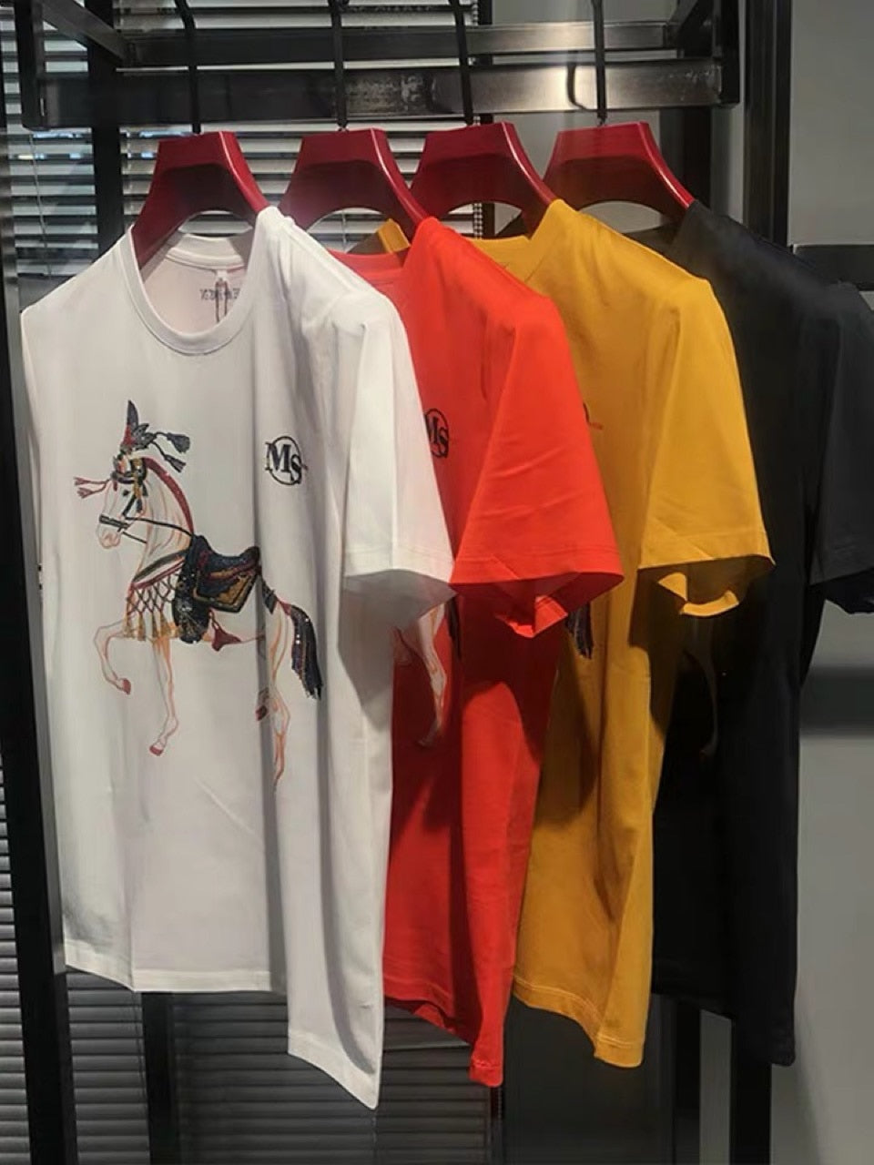 Medieval Horse Printed Cotton Modal T-Shirt