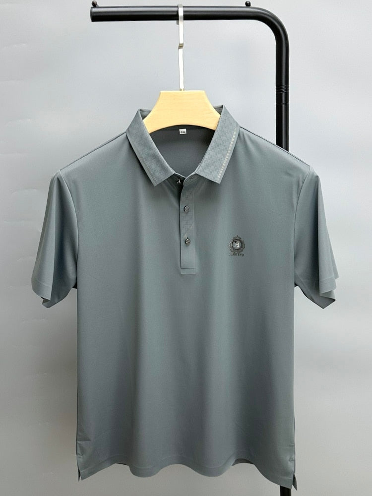 Casual Loose Plaid Collar Polo Shirt