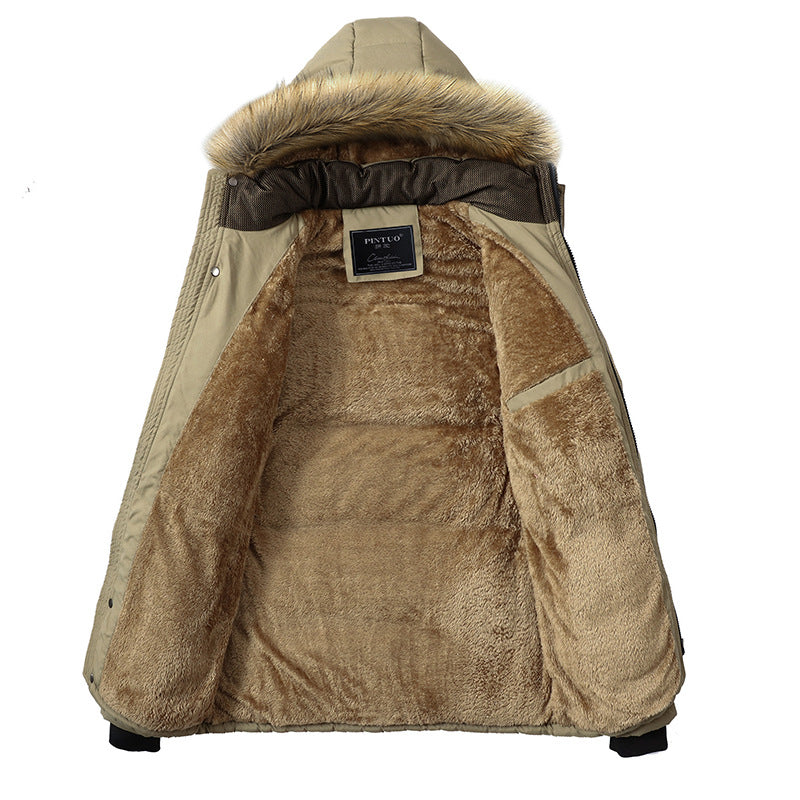 Fur Hooded Cotton Parka