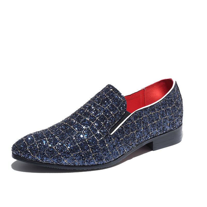 Shimmering Loafers Men Dress Shoes