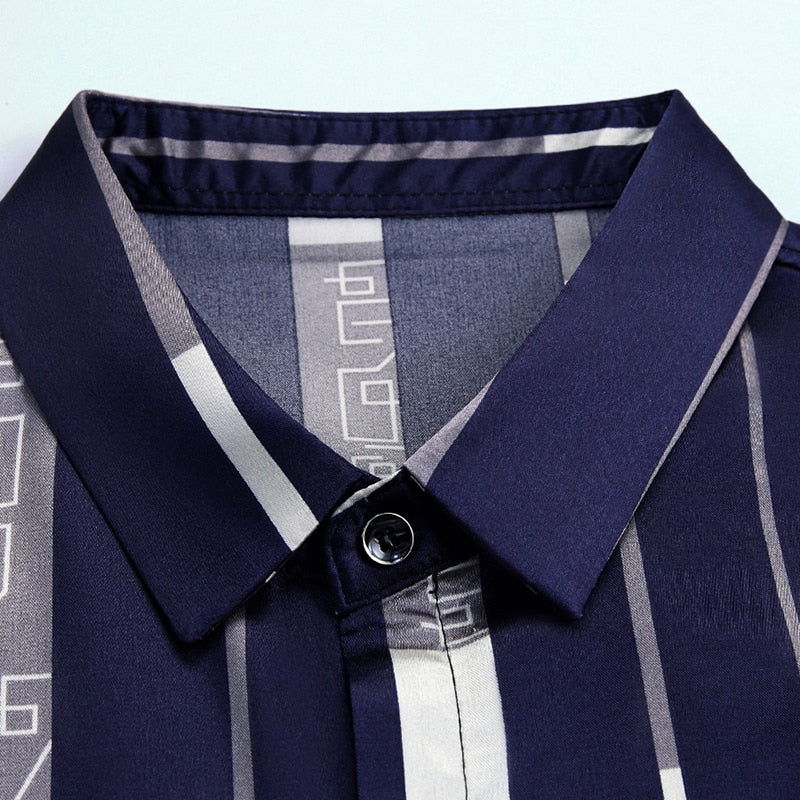 Subtle Letters on Striped Style Shirts