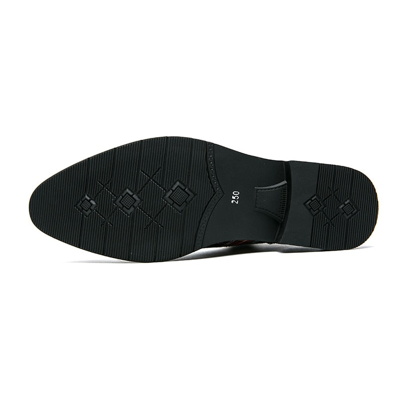 Plaid Pattern Canvas Chelsea Boots