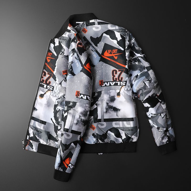 Sporty Scenes Printed Bomber Jacket