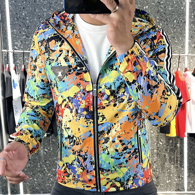 Colorful Abstract Hooded Jacket