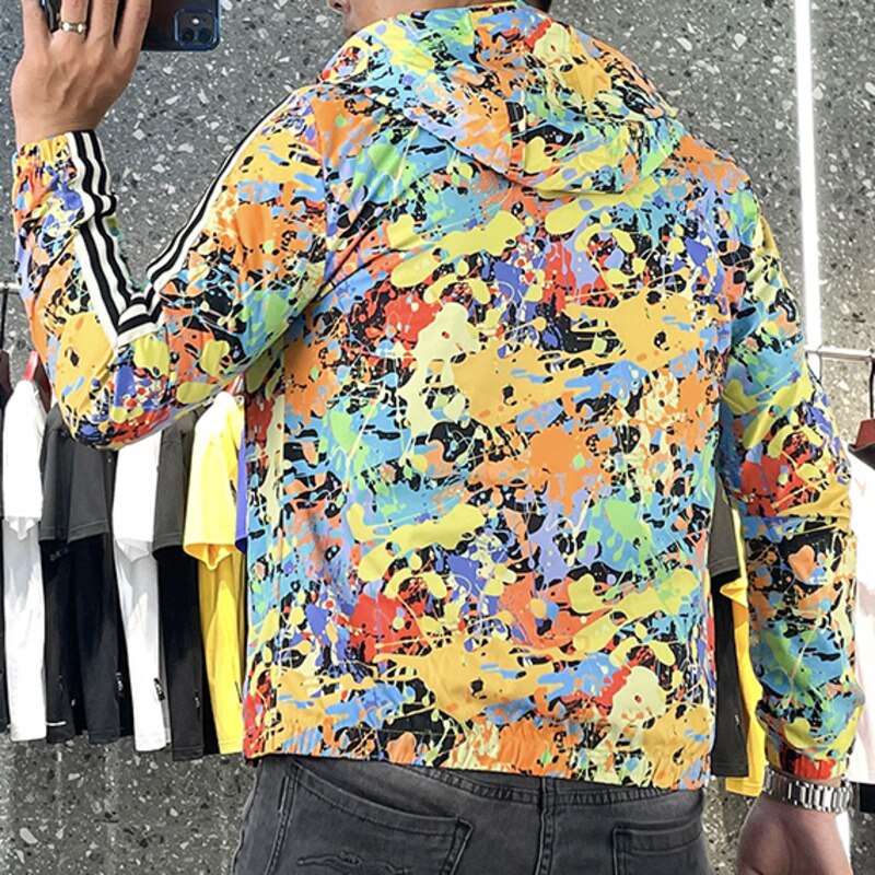 Colorful Abstract Hooded Jacket