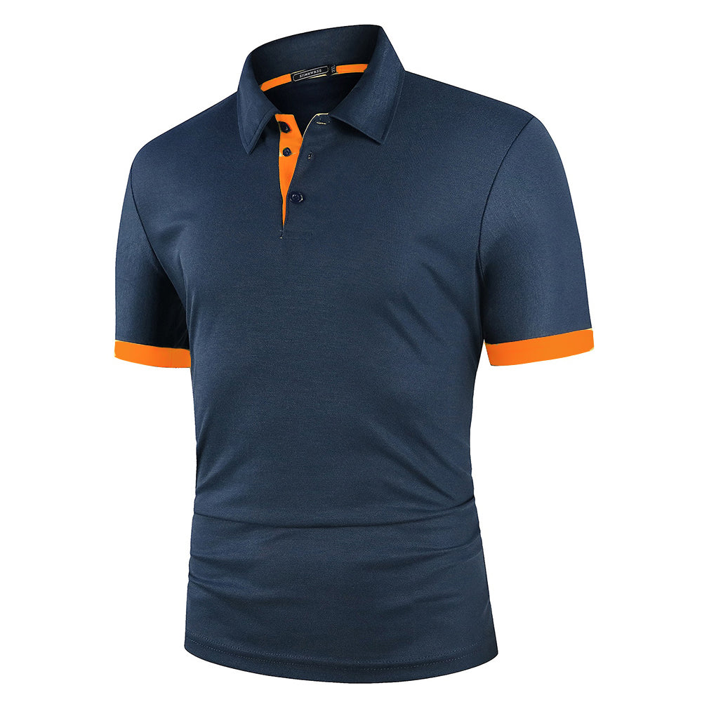 Contras Lining Short Sleeve Polo Shirt