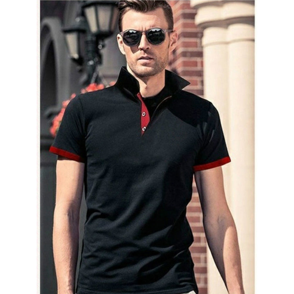 Contras Lining Short Sleeve Polo Shirt