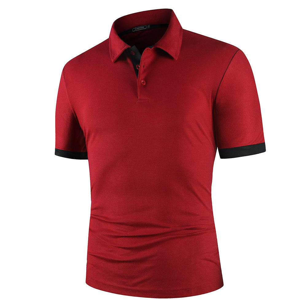 Contras Lining Short Sleeve Polo Shirt