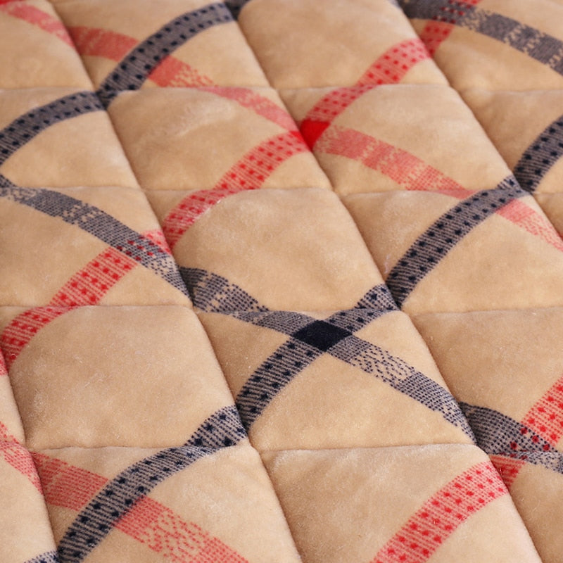 Checkered Pattern Winter Pajama Robe