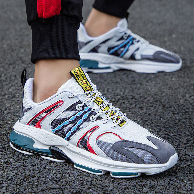 Chunky Low Top Breathable Mesh Light Lace Up Men Sneaker