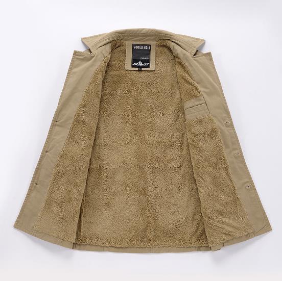 Versatile Cotton Polyester British Men Winter Jacket