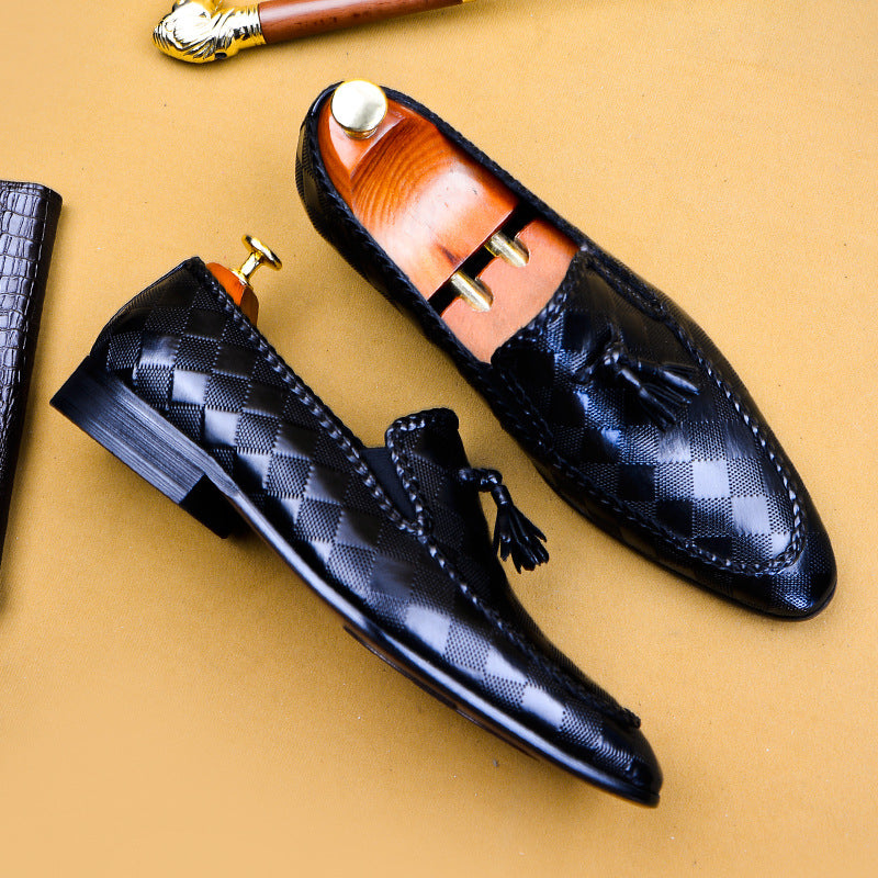 Formal Dress Style Bullock Tassel Genuine Leather Men Shoes