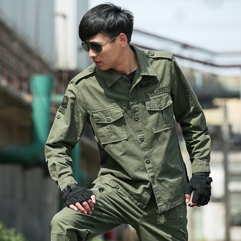 Airborne Safari Military Cargo Style Men Shirts