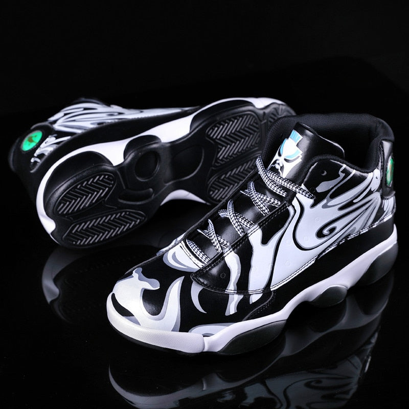 Mixed Tribal Color Basketball Sneaker