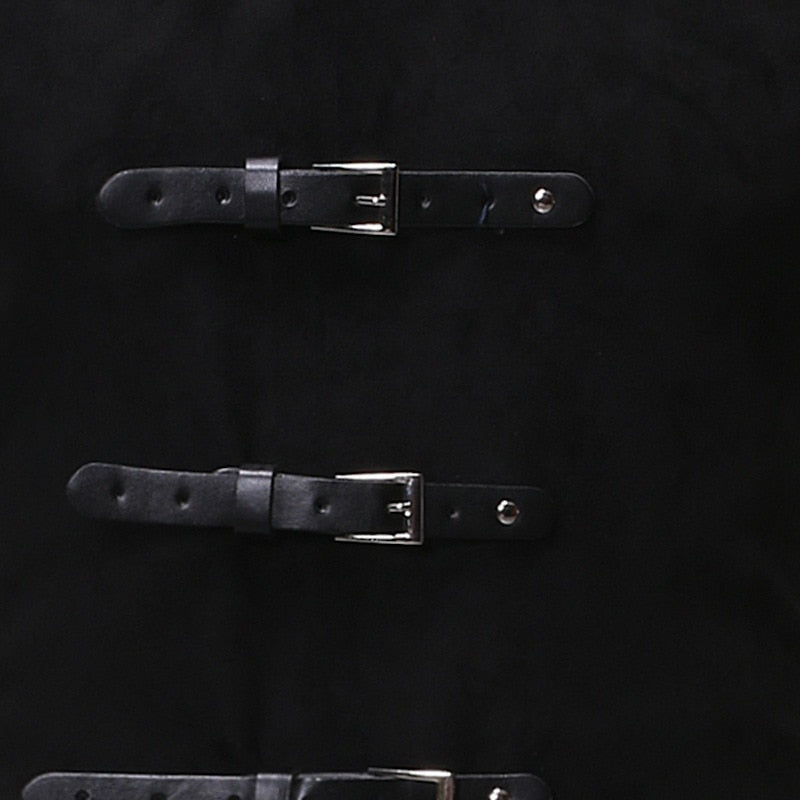 Black Gothic Steampunk Velvet Victorian Vest