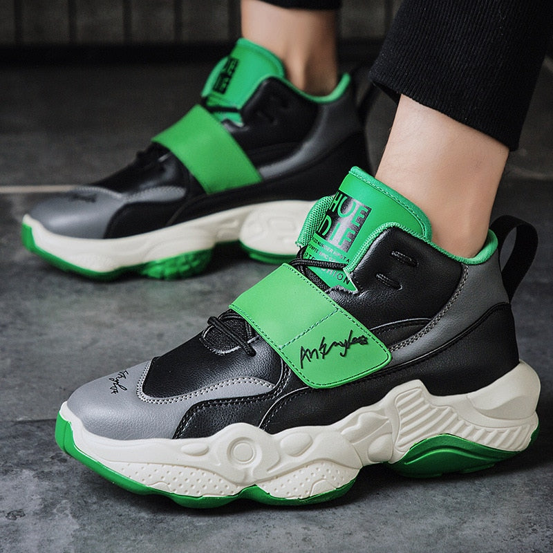 Hip Hop Hi Top Lace Strap Casual Men Sneaker