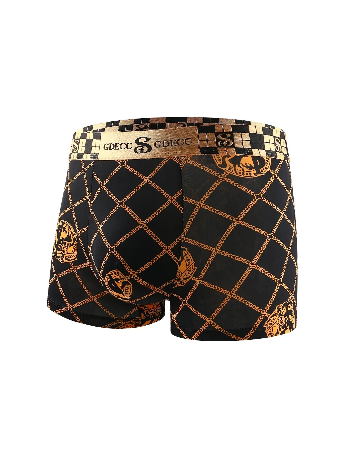 5Pcs Geometric Pattern Boxer Set
