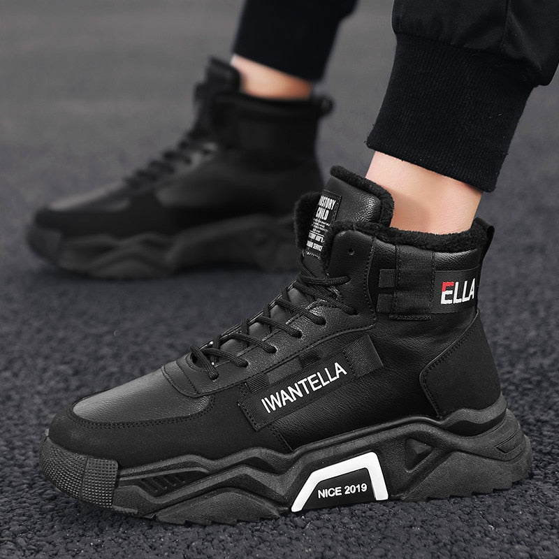 High Top Soft Casual Leisure Breathable Flat Style Men Sneaker