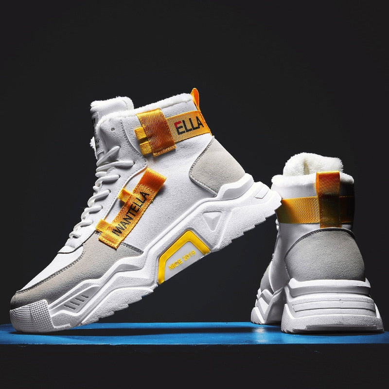 High Top Soft Casual Leisure Breathable Flat Style Men Sneaker