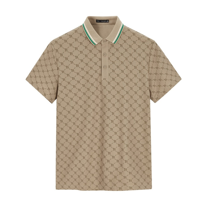 Royal Letter Printed Men Polo Shirt