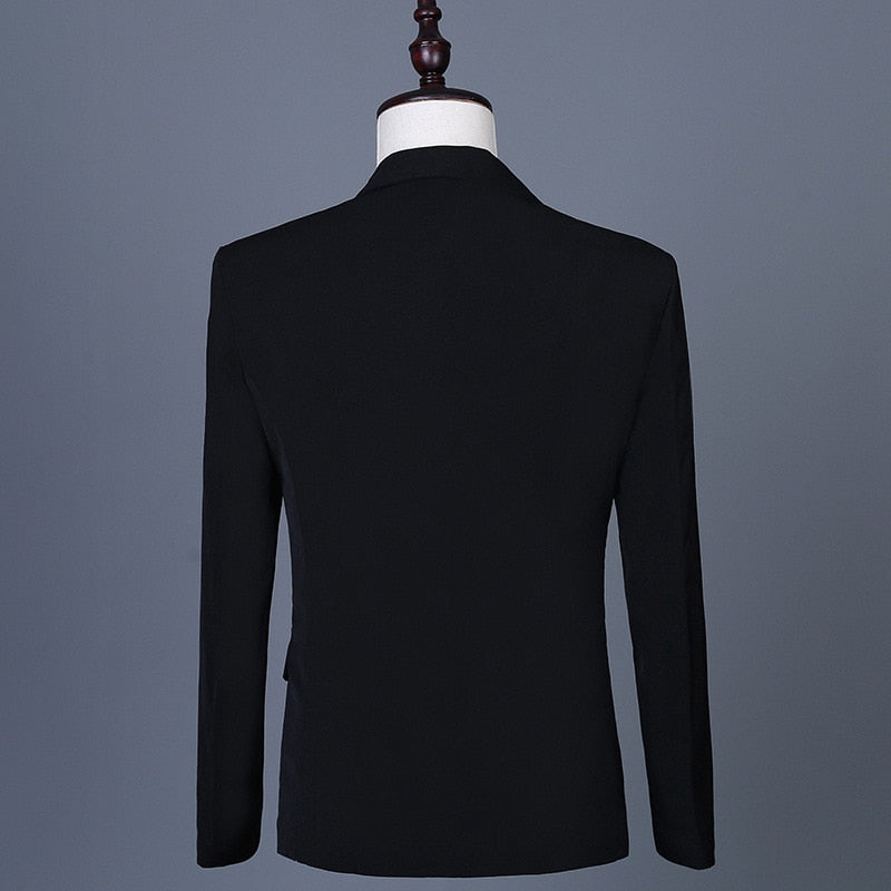 Wing Sequined Design Single Breasted Blazer