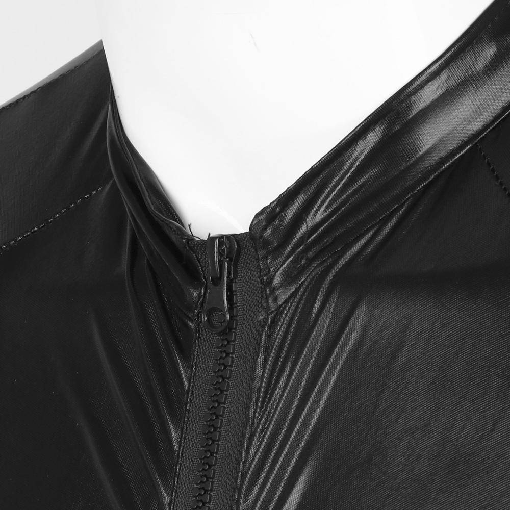 One-piece Shiny Crew Neck Romper