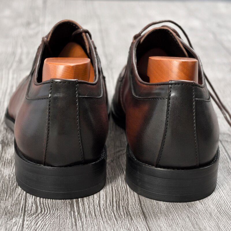 Simply Design Pointed Toe Business Office Style Men Oxford Shoes