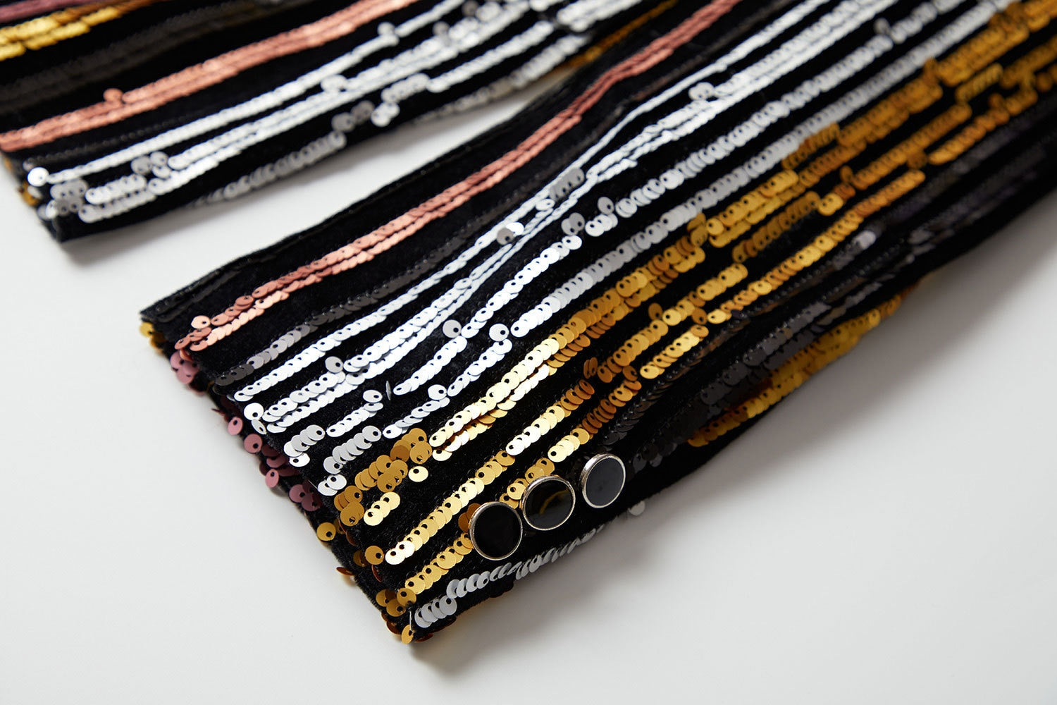 Shining Striped Sequin Blazer