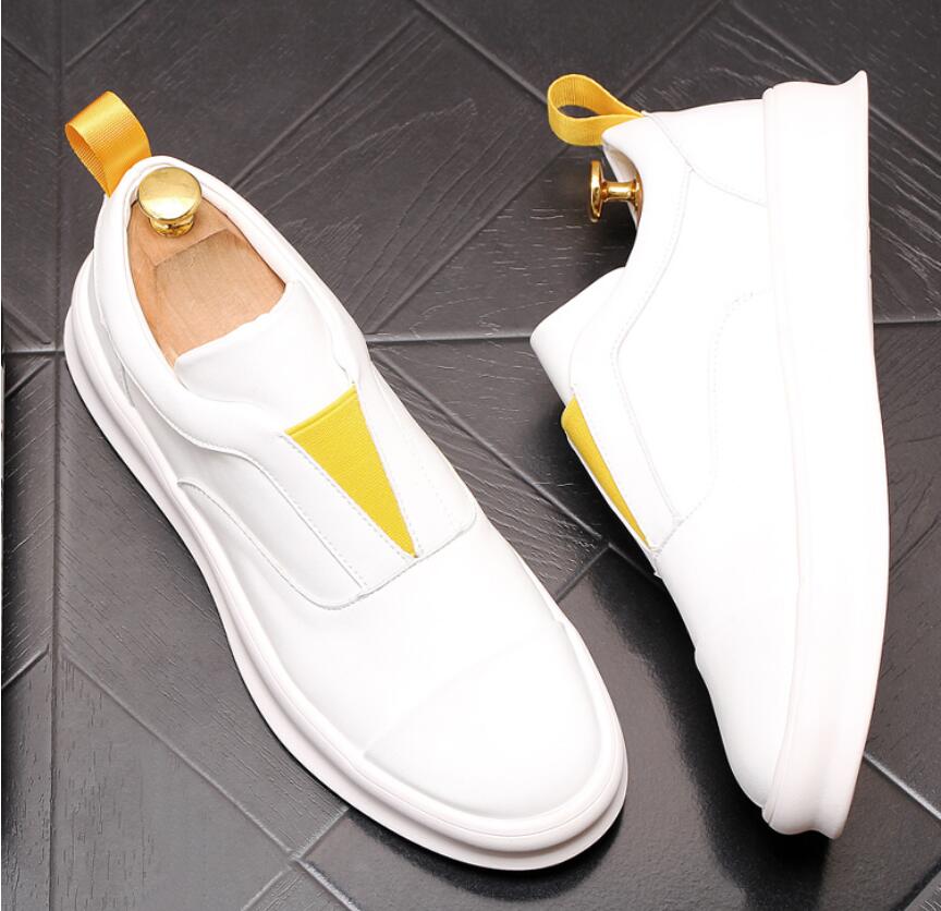 Pure White Colorful Accent Decorated Sneaker